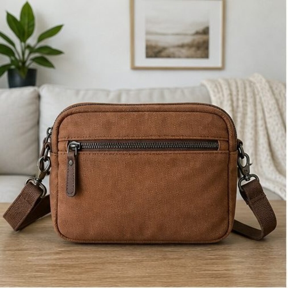 Brown Vegan Leather Bag